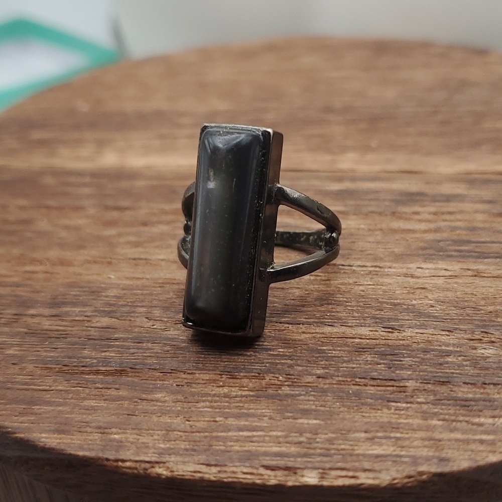 Mourning Gothic vampire's stone ring‎ R426 - Picture 3 of 4